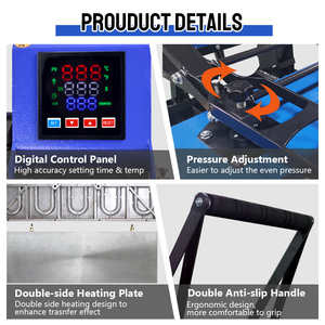 Placas de calentamiento dobles industriales de fábrica Xingyan 25*100 Cordón de transferencia de gran formato máquina de prensa de calor plancha <span class=keywords><strong>subli</strong></span> macion - Product Image 6
