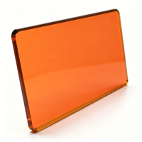 Panel de Seguridad Láser Marrón Oscuro, Dimensiones Personalizadas, Placa Protectora Láser para Protección de Máquinas