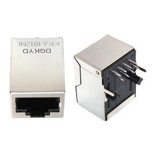 Connecteur <span class=keywords><strong>RJ45</strong></span> <span class=keywords><strong>femelle</strong></span> blindé à port unique, conforme RoHS, boîtier noir en PBT, 10/100/1000 BASE, Ethernet LAN, enregistré - Product Image 6