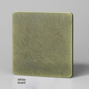 Interruptor de luz de palanca retro, interruptor de atenuación de pared para luces, Panel de acero inoxidable, enchufe de cobre - Product Image 4