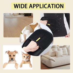Fast Delivery New <b>Pet</b> Grooming Gloves Cat Grooming Gloves for Dog Cat <b>Brush</b> Glove for Carpet <b>Pet</b> Hair Remover Sofa Cleaning - Product Image 5
