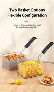 Friteuse électrique commerciale <span class=keywords><strong>de</strong></span> comptoir avec couvercles pour les restaurants <span class=keywords><strong>de</strong></span> restauration rapide - Product Image 5