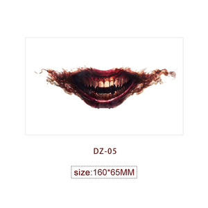 Nuevas Pegatinas de Tatuajes Temporales que Brillan en la Oscuridad para Halloween, Tatuajes Faciales para Fiestas, Tatuajes para la Boca, Pegatinas de Tatuajes - Product Image 5
