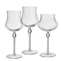 Samyo 800ML Carafe à vin rouge en cristal soufflé à la main sans plomb de style vintage de luxe pour la maison, la cuisine, l'hôtel, le restaurant ou le bar
