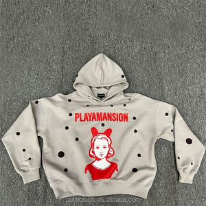 เสื้อมีฮู้ดกระเป๋าด้านข้างพิมพ์ลายโอเวอร์ไซส์ใส่ได้ทั้งชายและหญิง - Product Image 3