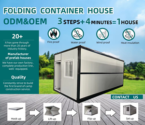 Tiêu Chuẩn Úc <span class=keywords><strong>Prefab</strong></span> Có Thể Gập Lại Nhà Di Động Đúc Sẵn Đóng Mở Lưu Trữ Nhà Kho Gấp Container Nhà Cho Cửa Hàng - Product Image 2
