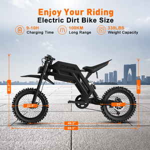 Bicicleta Eléctrica Todoterreno OBX GT73 de 21 Pulgadas, Batería de Litio de 52V, Luz Trasera, Motor de Cubo Trasero de 2000W, 70km/h, Estilo Deportivo, Neumático Grueso - Product Image 6