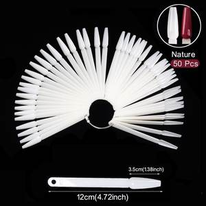 Affichage des ongles en plastique bâtons clair couleurs naturelles ongles Swatch graphique anneau faux conseils Gel vernis pratique affichage Nail Art - Product Image 1