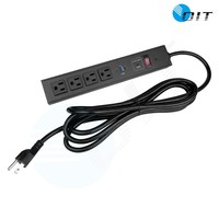 Unité de distribution d'alimentation (PDU) standard américaine, 4 prises NEMA 5-15P, multiprise pour rack de serveur, fabrication OEM