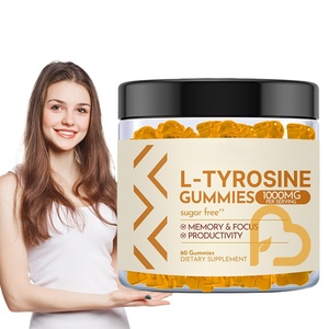 Bioflex OEM ODM Integratore di <span class=keywords><strong>L</strong></span>-Tirosina 1000mg per Adulti, Gommose alla Tirozina per Calma, Concentrazione, Memoria, Umore ed Energia - Product Image 3