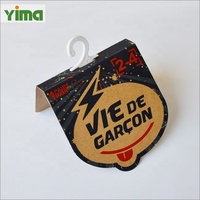 Plié personnalisé chaussettes emballage étiquette impression LOGO étiquettes suspendues pour chaussette papier étiquette volante chaussettes carte