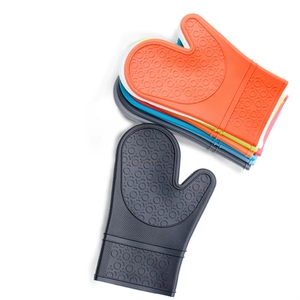 Silicone Printed Waterproof Oven Mitts High Temperature <b>Microwave</b> Anti-scald Gloves - Product Image 2