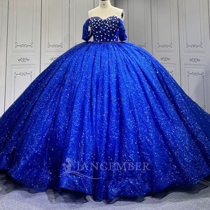 Robes de Quinceañera inspirées de <span class=keywords><strong>Fairy</strong></span> <span class=keywords><strong>Tail</strong></span>, bleu royal, Azul Vestidos De 15 Xv Anos Debutantes Para 15 Jancember - Product Image 4