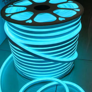 Lumières néon 220V 8*16mm 100m Bande lumineuse LED flexible imperméable pour extérieur Smd2835 120leds Lumières néon multicolores - Product Image 1
