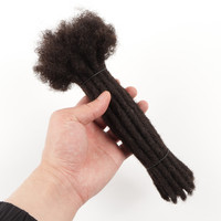 | Dreads orientali | X piccole estensioni di Dreadlocks sbiancate morbide per capelli umani Afro crespi da 0.4cm