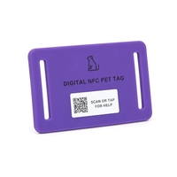 Maßgefertigtes Umweltfreundliches NTAG213 NFC Silikon-Haustier-Tag mit QR-Code zur Hundeidentifikation, Verlustvermeidung und Zugangskontrolle
