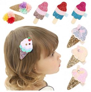 90510 Pince à cheveux enfantinée en forme de cône, style princesse, avec paillettes et sequins, en acétate doux, emballage personnalisable, pour fête - Product Image 5