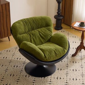 Fauteuil inclinable moderne italien écologique avec rembourrage en coton doux, fauteuil individuel pour salon et chambre à coucher - Product Image 4