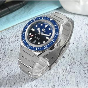 San Martin SN0146 Men <b>Watch</b> NH35 Automatic <b>Mechanical</b> 200m Waterproof Diving <b>Watch</b> Integrated Case Sapphire <b>Watch</b> - Product Image 2