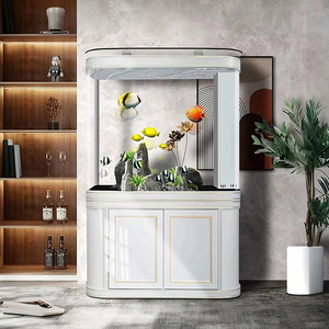 Stijlvol 25W Dubbel Afgerond Hoekglas <span class=keywords><strong>Aquarium</strong></span> Voor Eco-<span class=keywords><strong>Aquarium</strong></span> Huis/Kantoordecor Zout Water/Zoetwater Geplant Tanks Leven - Product Image 5