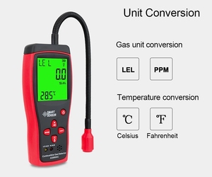 Rilevatore Digitale di Perdite di Gas AS8800C Tester per Gas <span class=keywords><strong>Combustibile</strong></span> CH4 Metano AS8800C Rilevatore di Perdite di Gas per Cucina e Industria - Product Image 2