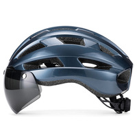 Casque de vélo EPS pour hommes et femmes Lunettes de vélo portables moulées avec aspiration magnétique pour le vélo d'équitation sportive