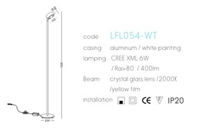 Lámpara de pie LED portátil para estudio, diseños de puesta de sol - Product Image 6