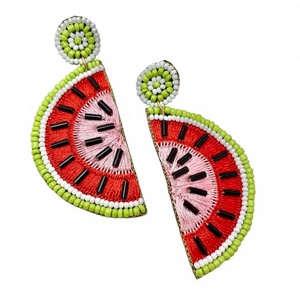 Boucles d'oreilles Huggie en fil de soie doré pour femmes, broderie à motif de fleurs, cadeaux de fêtes de mariage - Product Image 1