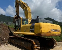 Excavatrice sur chenilles Komatsu PC460 d'occasion d'origine japonaise, grande machine de construction lourde, pièces principales d'origine Komatsu PC460