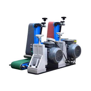 Volledig automatische kleine vlakke plaatpolijstmachine met motor en tandwielkast voor roestverwijdering en ontbraamwerkzaamheden van roestvrij staal. - Product Image 6