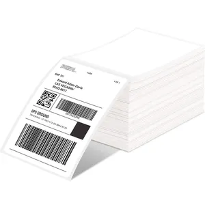 Thermisch Transport Label Verzendsticker Barcode Papier Synthetische Verpakking Label