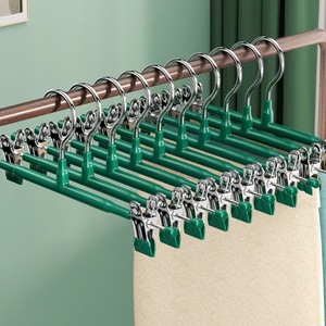 <strong>Multi</strong>-<strong>Functional</strong> Household Stainless Steel Clothes <strong>Hanger</strong> Single Tier Trouser Rack Non-Slip <strong>Durable</strong> Seamless Metal <strong>Hangers</strong> - Product Image 4