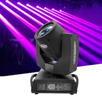Projecteur Beam Moving Head 230W avec 14 filtres de couleur interchangeables/17 gobos interchangeables + Prisme blanc 16/24, gradation 0-100%, 16/20 canaux, 8000K