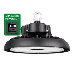 <span class=keywords><strong>DLC</strong></span> List UFO Led High Bay <span class=keywords><strong>Light</strong></span> avec 60 90 120 degrés 150LM W 100W 150W 200W Noir Premium Luminous Body - Product Image 1