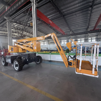 Plateforme élévatrice télescopique articulée électrique de 8 à 22 mètres de hauteur pour travaux en hauteur