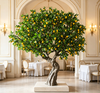 Arbre d'oranger artificiel, taille personnalisable, plante à fruits artificiels réalistes pour la décoration de la maison, du bureau, de l'hôtel, du balcon, de mariage
