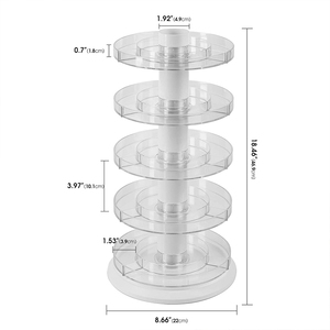 Présentoir de vernis à ongles acrylique rotatif Organisateur de maquillage à 5 niveaux Présentoir de vernis à ongles <span class=keywords><strong>Opi</strong></span> - Product Image 6