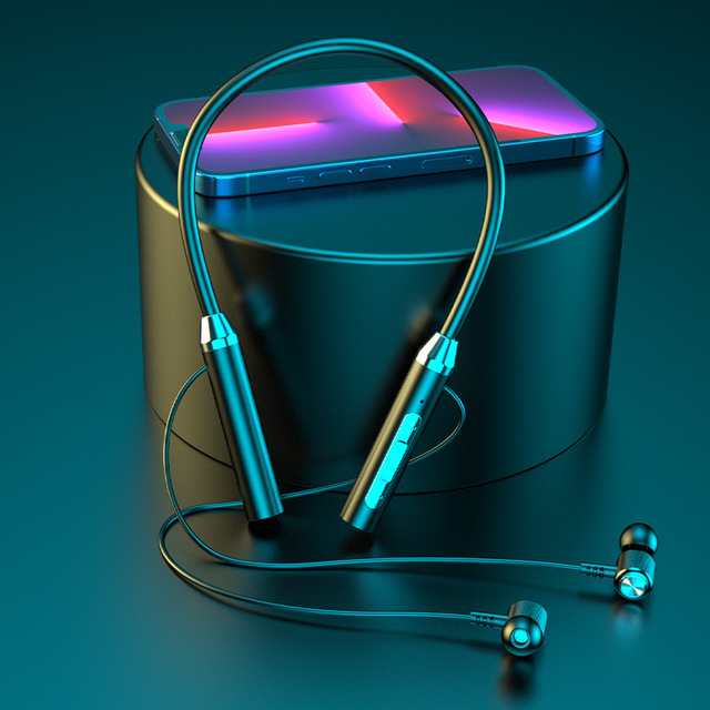 Wireless Dynamic Driver Earphones Neckband Headphones Gaming Stereo Sports Neck Headset with Waterproof Magnetic Earbud