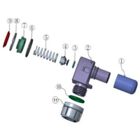 Raccord rapide de refroidissement liquide en acier inoxydable anti-débordement pour plaque froide de serveur et rack IA