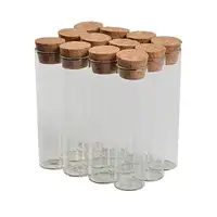 22x90mm 22ml Garrafas Transparentes de Vidro Transparente Com Rolha de Cortiça Frascos de Vidro Vazio Frascos Garrafas de Embalagens de Teste tubo