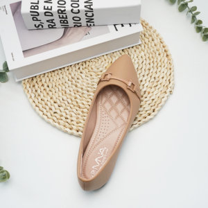 Scarpe da ballo <span class=keywords><strong>ballerine</strong></span> da donna eleganti stile fatato Mary Jane con fibbia piccola decorativa, di tendenza, a punta singola - Product Image 5