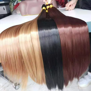 Extensions de cheveux synthétiques tressés lisses de 28 pouces, résistantes à la chaleur, blondes, pour tresses au crochet - Product Image 1