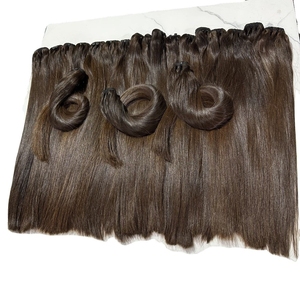 Extensions de cheveux naturels vietnamiens bruts, lisses, à clipser, à pointe plate, cheveux vierges, doux, soyeux, durables - Product Image 4