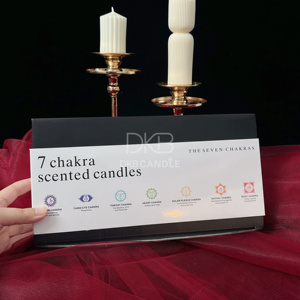 Pot en verre luxueux Décoration de la maison pour Thanksgiving Vacances Yoga Aroma Guérison spirituelle Cristal 7 chakras Aromathérapie Fait à la main - Product Image 2