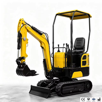 Mini-excavatrice compacte avec démarrage électrique, entretien facile et moteur à faible bruit pour une utilisation quotidienne
