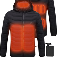 Freestyle 20000mAh Wasserdichte Winddichte Schnelltrocknende Leichte Atmungsaktive Beheizte Jacke Weiches Fleece Reißverschluss 7,4V Akkupack