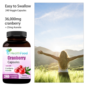 OEM ODM Custom Cranberry Capsules Promote Urinary Health and Support Immune System Function with Dietary <b>Supplement</b> - Product Image 2