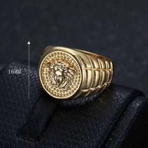 Vente en gros de bagues pour femme en acier inoxydable de haute qualité, imperméables et inaltérables, inspirées de la mythologie grecque antique – Fournisseur de bijoux - Product Image 2