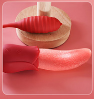 Nouveau Vibromasseur 3-en-1 pour la Langue et le Clitoris, Jouet Sexuel 10 Modes, Masseur Point G, Vibromasseur Lèche-Lèvres, Rechargeable USB 100%