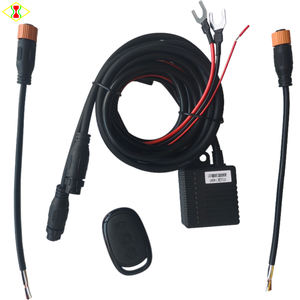 ชุดสายไฟควบคุมไฟเสริม LED 12V พร้อมรีโมท ฉนวน PVC 140W (2 ดวง) PT1.0 / สำหรับดัดแปลงไฟหน้ารถยนต์ - Product Image 1